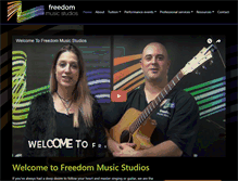 Tablet Screenshot of freedommusicstudios.com